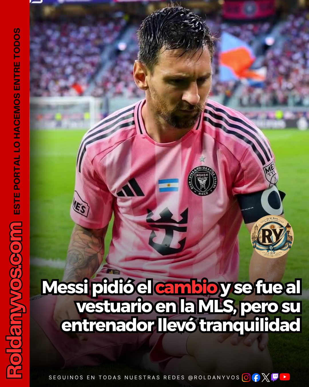 Messi salió lesionado y preocupa a la Selección Argentina a días del Mundial 2026